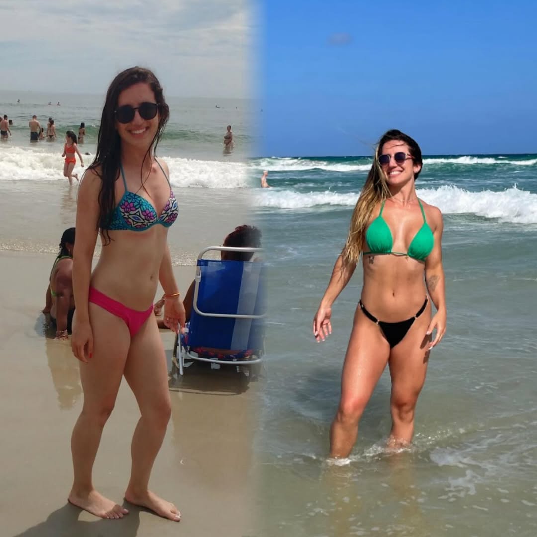 Transformação real: 2018 sem treino x 2024 com treino